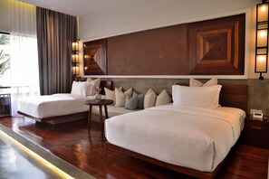 Deluxe Twin Room - Free Airport Transfers + Mini-Bar | Roupas de cama de algodão egípcio, roupas de cama premium