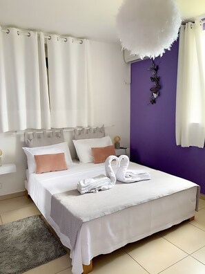 2 chambres, fer et planche à repasser, lit parapluie, Wi-Fi gratuit