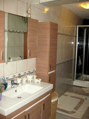 Villa, 4 Bedrooms, Sea View | Bathroom | Shower, hydromassage showerhead, towels - BO076 by Villaofsummer (Mugla)