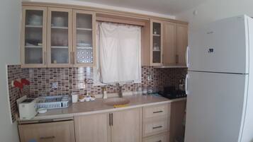 Villa, 3 Bedrooms, Sea View | Private kitchenette | Fridge, microwave, dishwasher, cookware/dishes/utensils