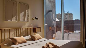 Apartment, 1 Bedroom, Balcony, City View | 2 bedrooms, in-room safe, desk, soundproofing