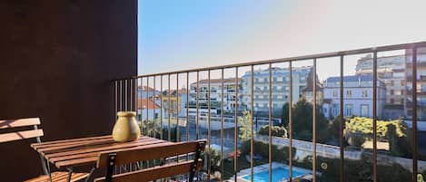 Departamento, 1 cama Queen size y sofá cama, balcón | Balcón