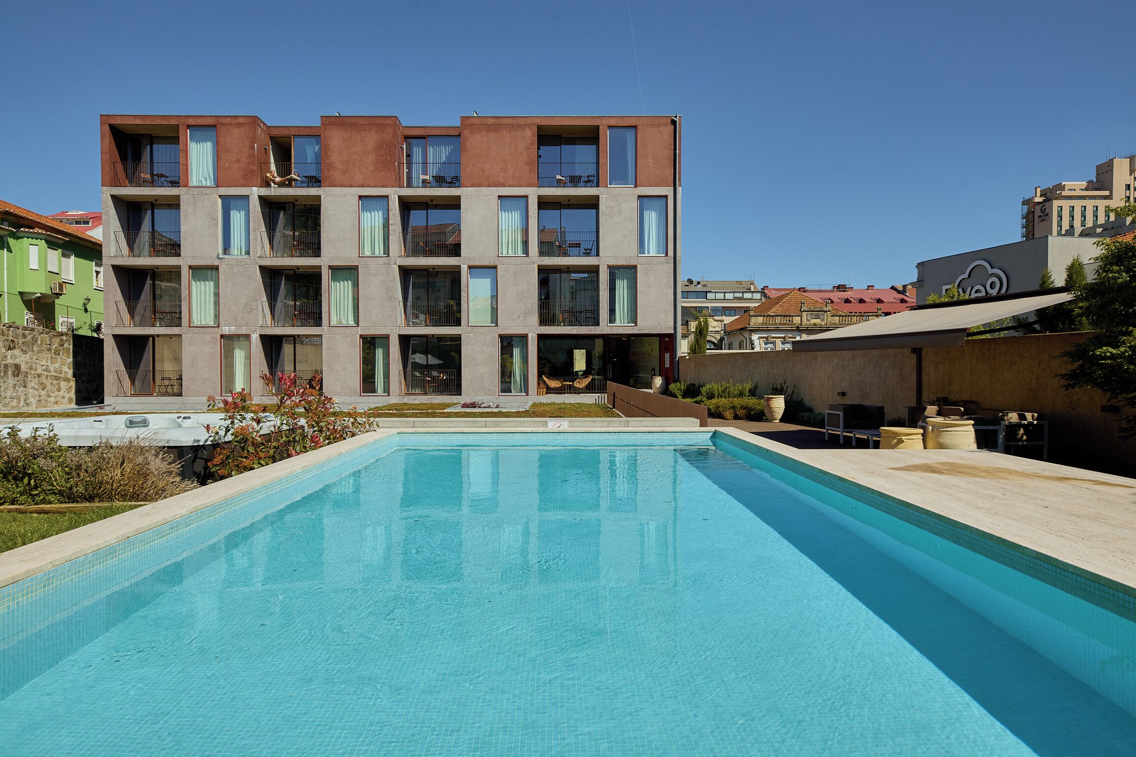 Voorkant van accommodatie