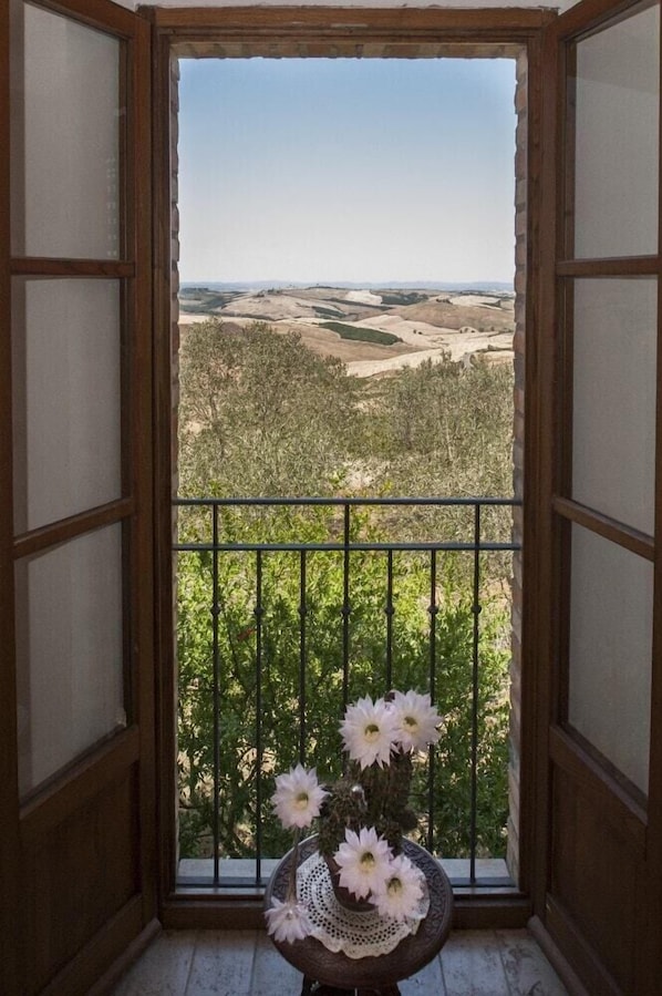 Duplex, 1 Bedroom, Fireplace, Annex Building (Mandorli) | View from room - Azienda Agricola Podernuovo (Asciano)