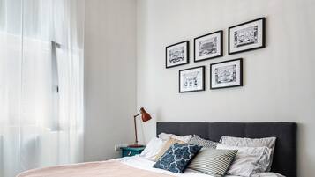 Apartemen, 1 kamar tidur | 1 kamar tidur, Wi-Fi gratis, dan seprai linen