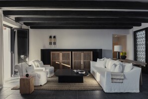 Apollon Villa with Private Pool | Living room