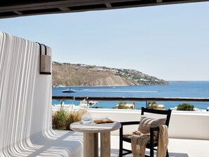 Habitación Deluxe, vistas al mar | Balcón