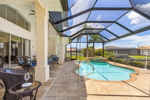 A heated pool