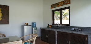 Villa, 1 Bedroom | Private kitchen | Fridge, stovetop, toaster, cookware/dishes/utensils