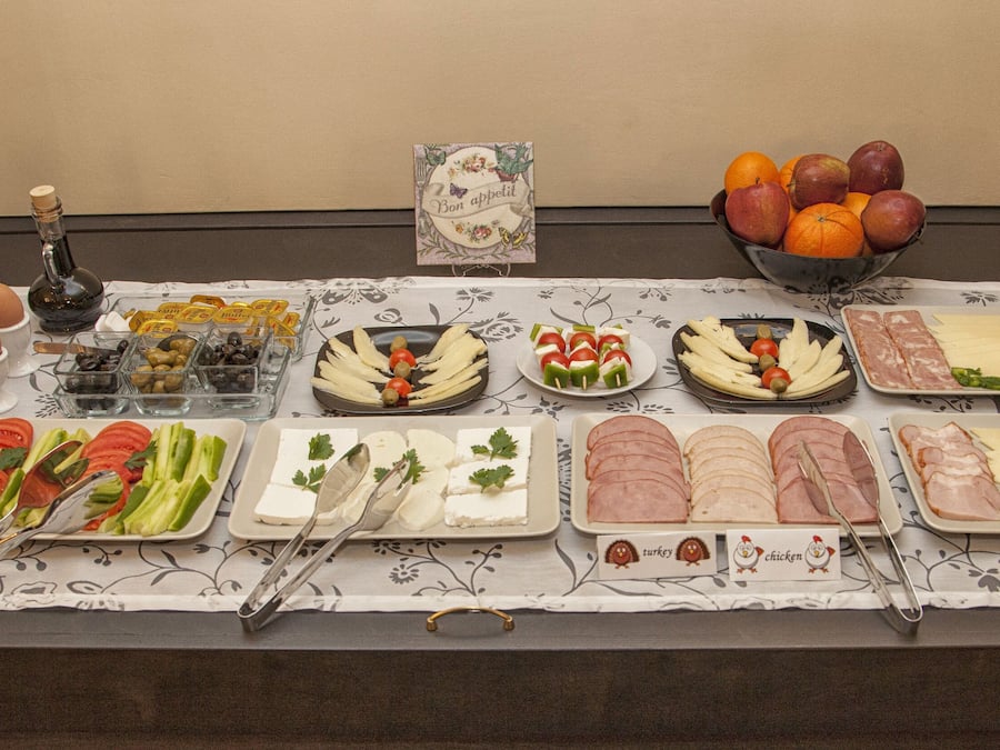 Daily buffet breakfast (EUR 10 per person)