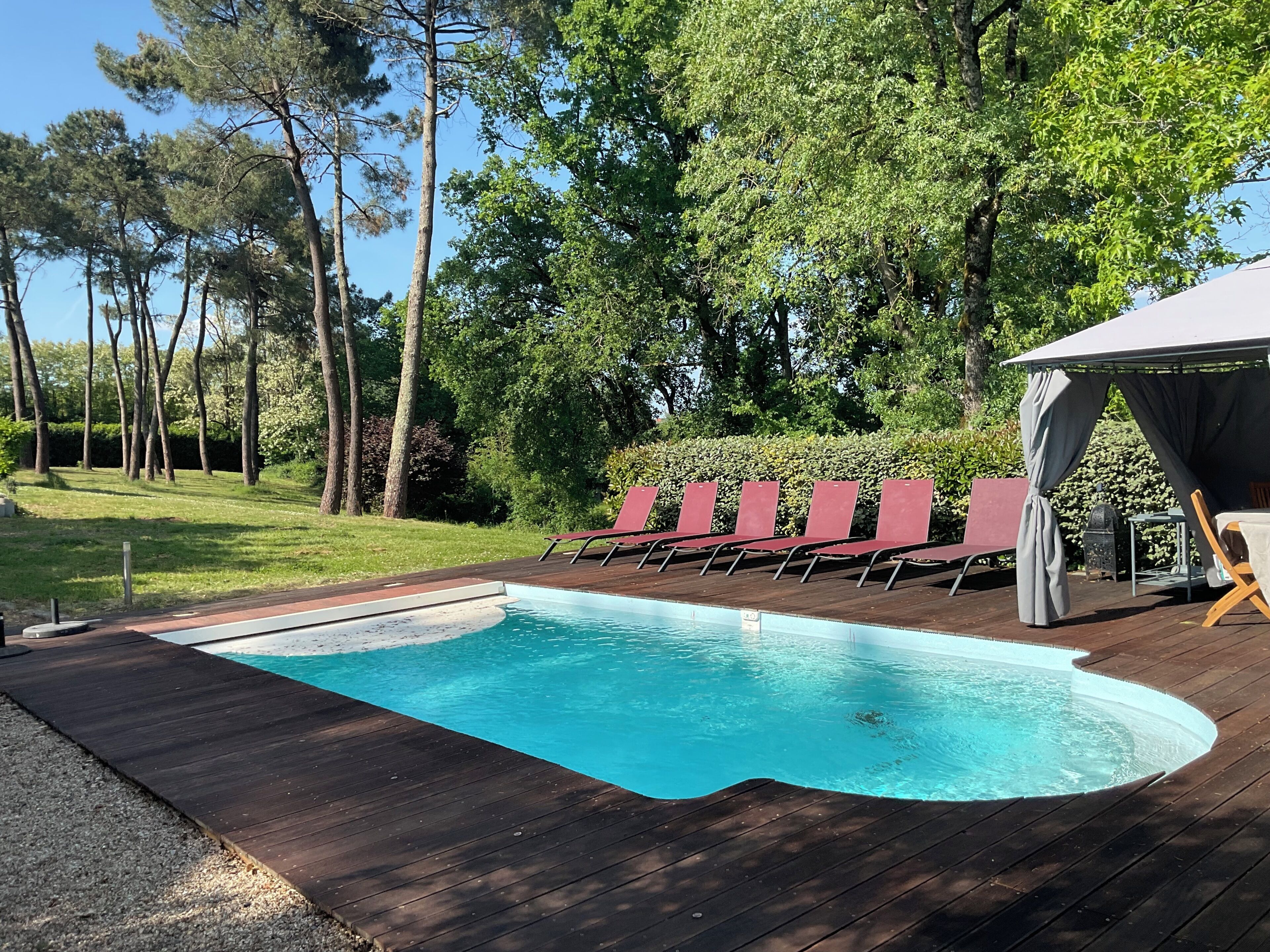 Piscina externa, piscina aquecida