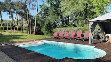 Piscina externa, piscina aquecida