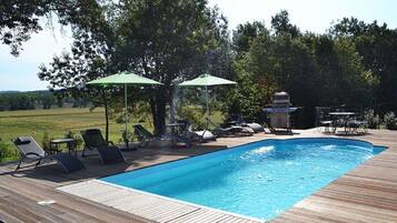 Piscine extérieure, piscine chauffée