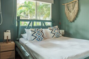 Premium bedding, free WiFi, bed sheets