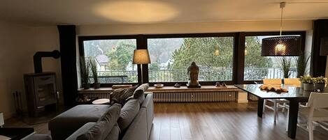 Smart-TV, Kamin, Videospiele, DVD-Player