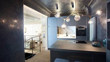 Apartment, 1 Schlafzimmer | Eigene Küche | Kühlschrank, Mikrowelle, Ofen, Geschirrspüler