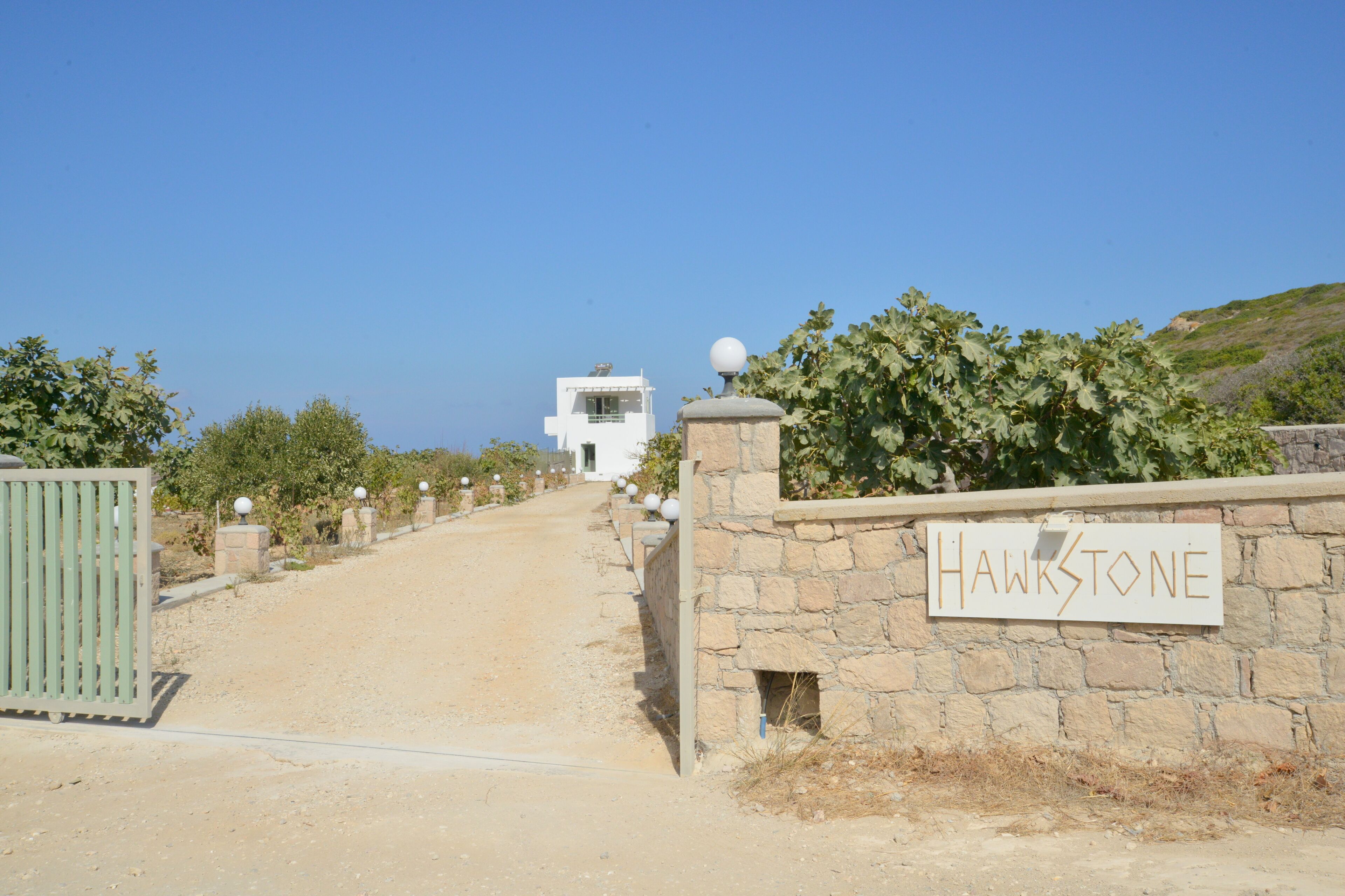 Entrada de la propiedad
