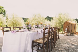 Área para banquetes al aire libre