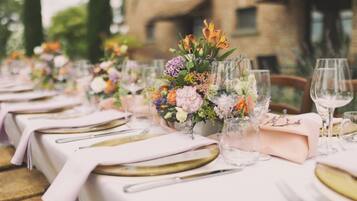 Área para banquetes al aire libre
