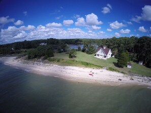 On the beach, sun-loungers, beach towels - Chesapeake Bay and Lakefront home with Private Beach (Reedville)