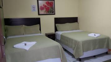 Double Room, 2 Double Beds | Free WiFi, bed sheets