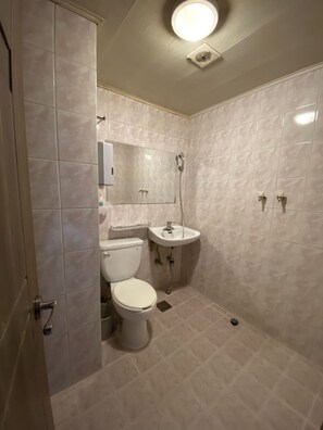 Habitación Deluxe | Baño | Regadera, amenidades de baño gratuitas, secadora de cabello, toallas 