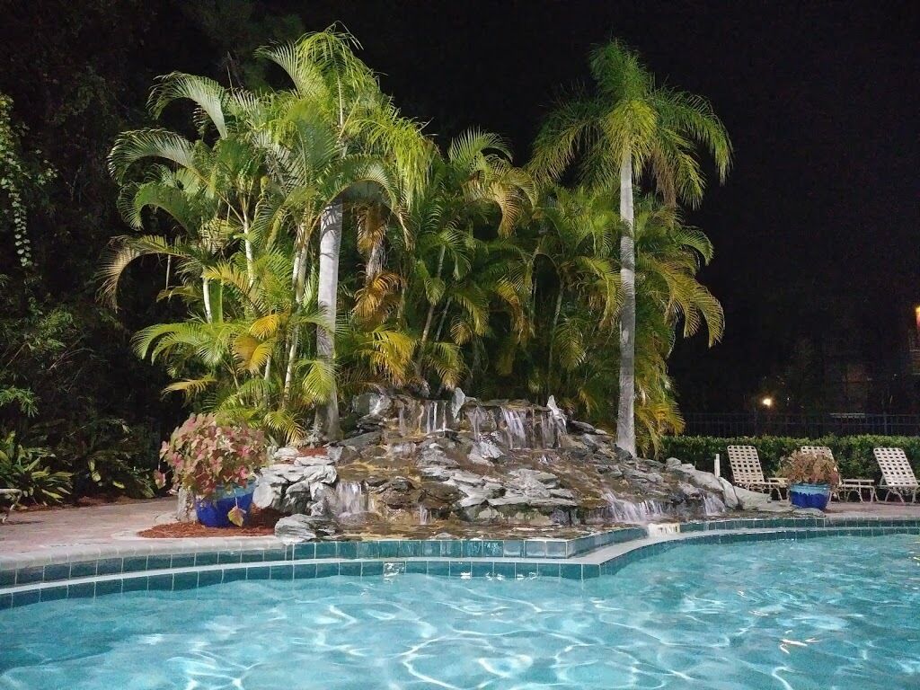 Piscine extérieure, piscine chauffée