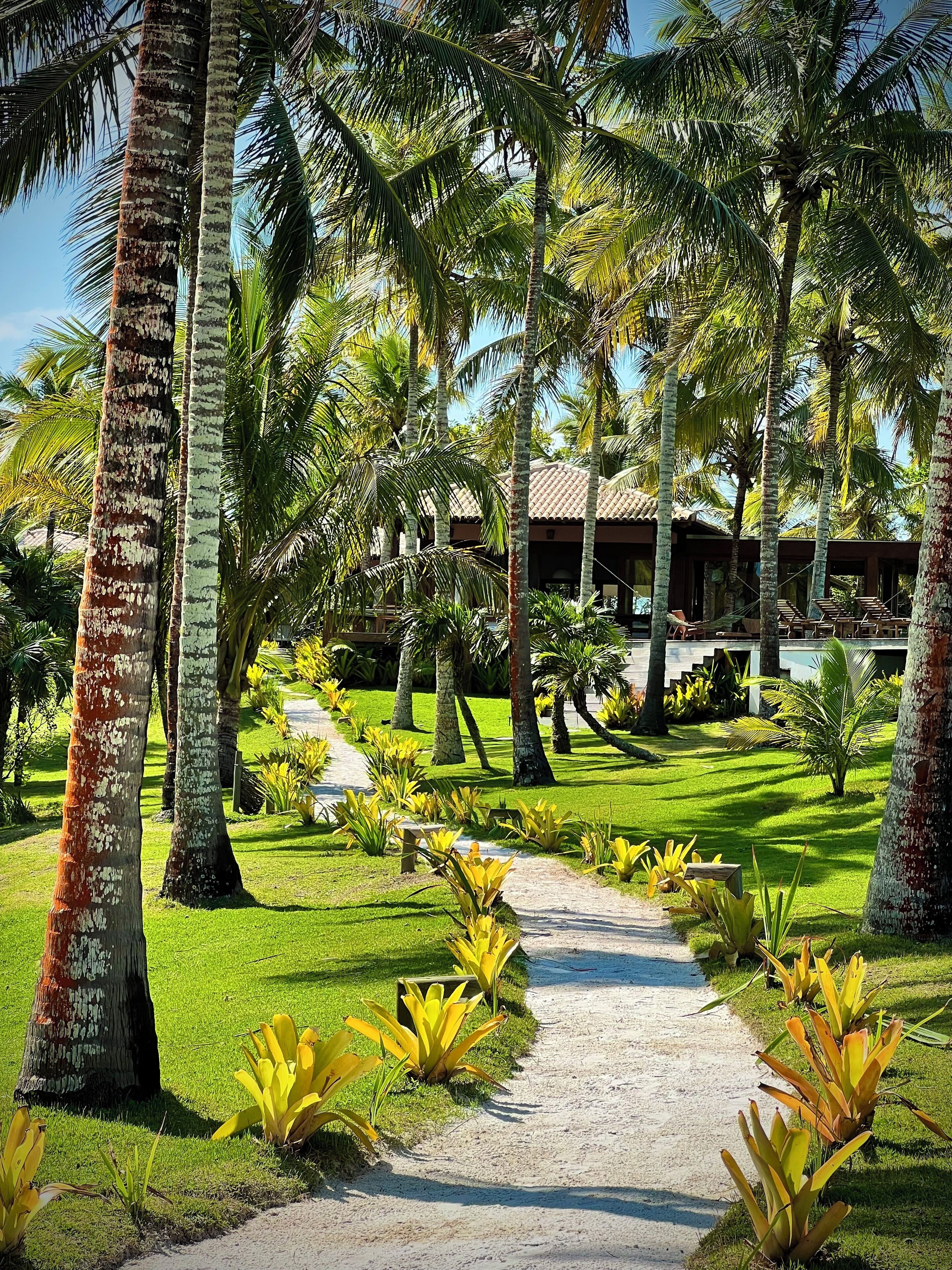 Private beach, white sand