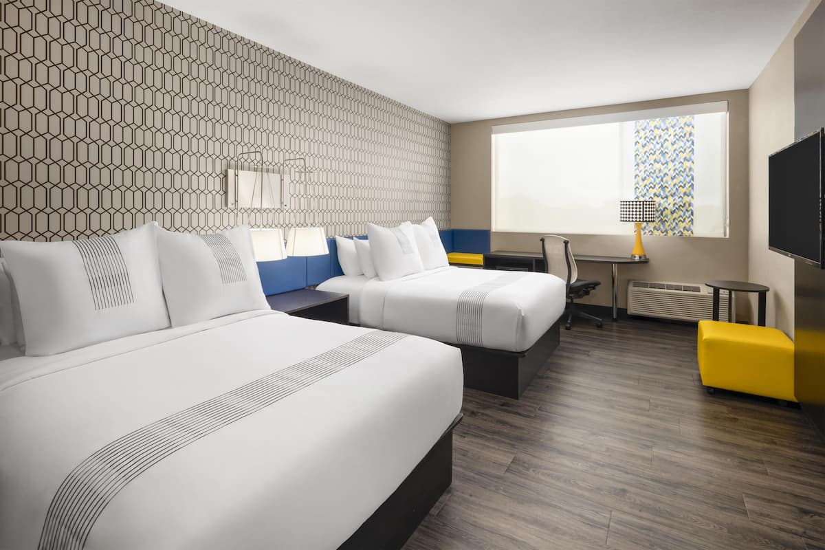 Standard Room, 2 Queen Beds, Non Smoking, Refrigerator | Premium bedding, pillow-top beds, laptop workspace, blackout curtains