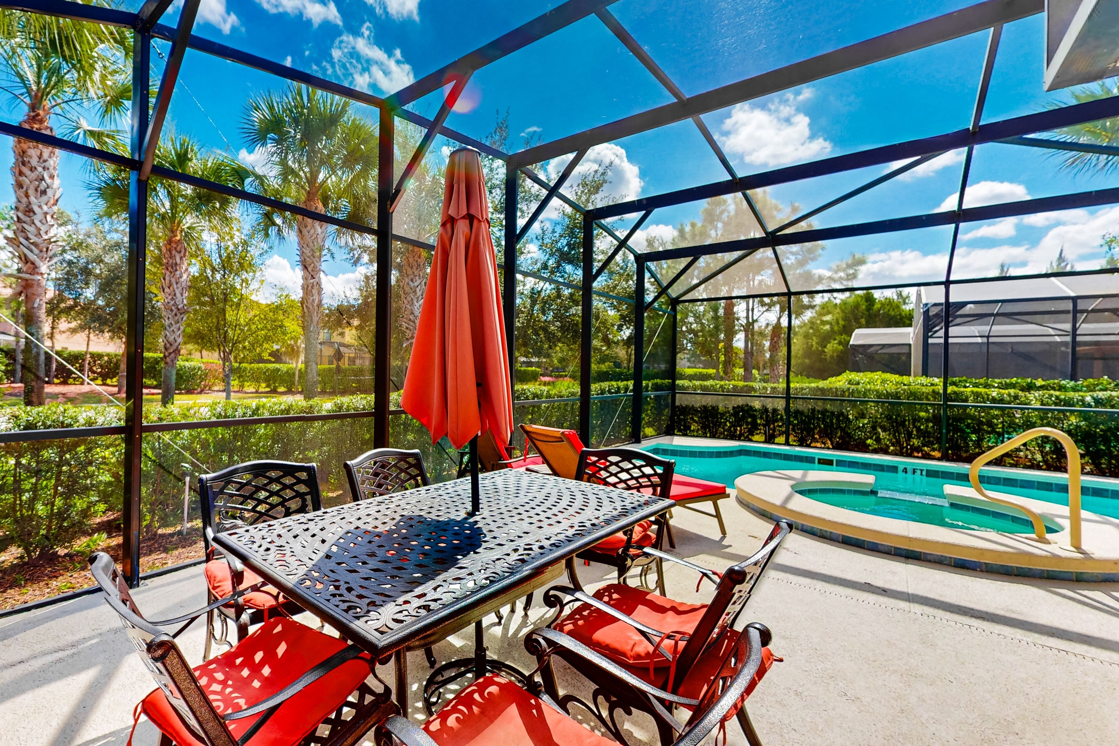 Dog-friendly house with private pool, spa, game room, & resort clubhouse