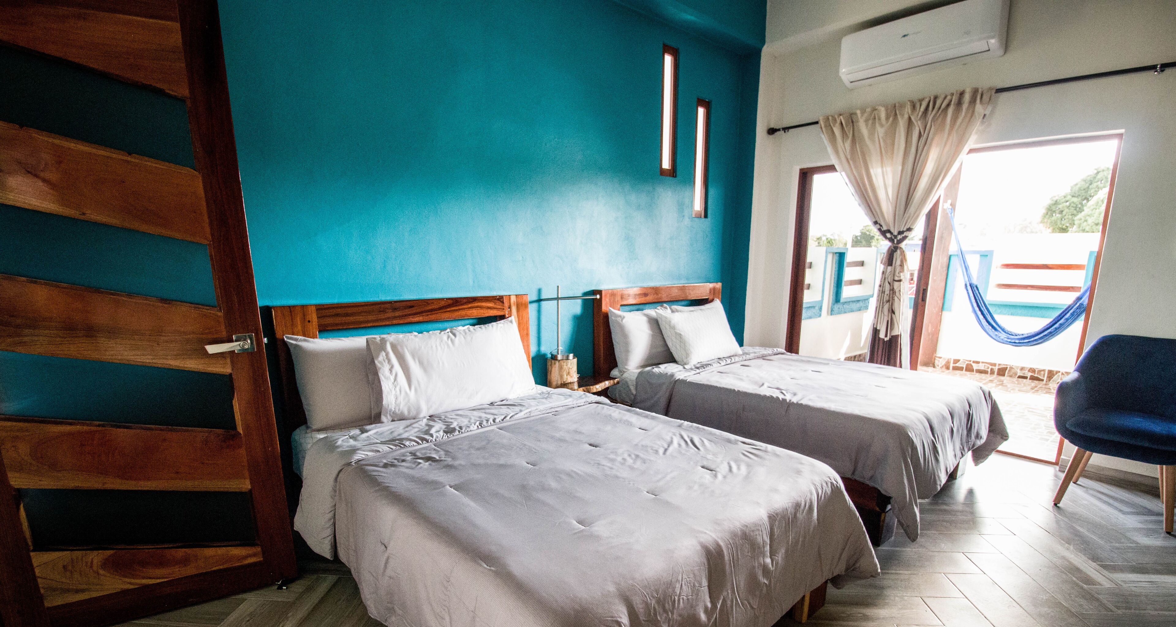 luxury room, 2 double beds, terrace | free wifi