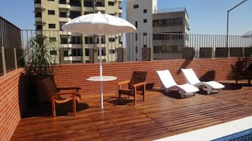 Piscina externa, piscina no terraço