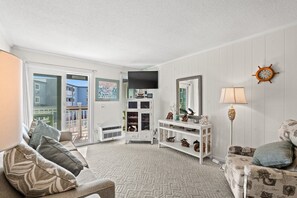 TV, DVD player - Experience Breathtaking Beach and Pool Views at this Shore Drive Condo (Myrtle Beach)
