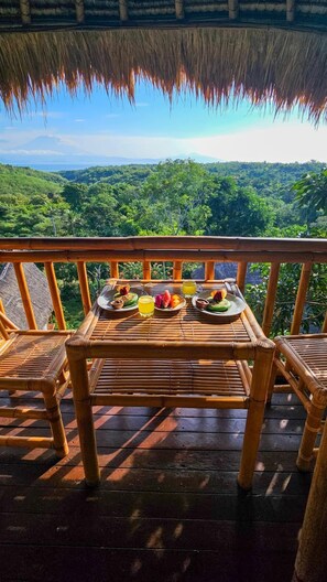 Panoramic Tree House | Balcony view - Penida Bambu Green Villas (Penida Island)