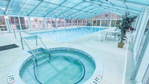 Indoor pool - Enjoy the breeze from the screened in porch on summer nights at Summertree Villa (Myrtle Beach)