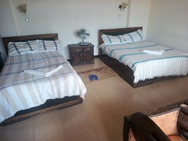 Habitación familiar, vistas a la ciudad | Cocina privada