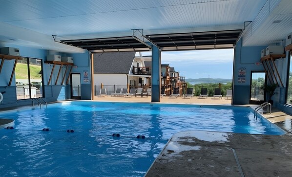Indoor pool, a heated pool