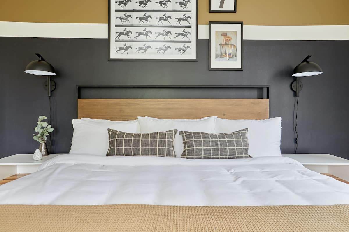 Individually decorated, individually furnished, iron/ironing board