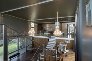Interior - Villa with modern minimalist architecture in the middle of a nature reserve (Rabo de Peixe, Sao Miguel Island, Azores)