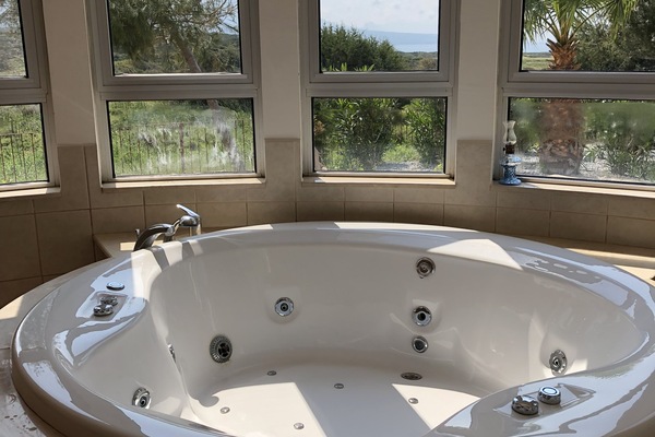 Hot Tub Located in The Downstairs Area of The Gym
