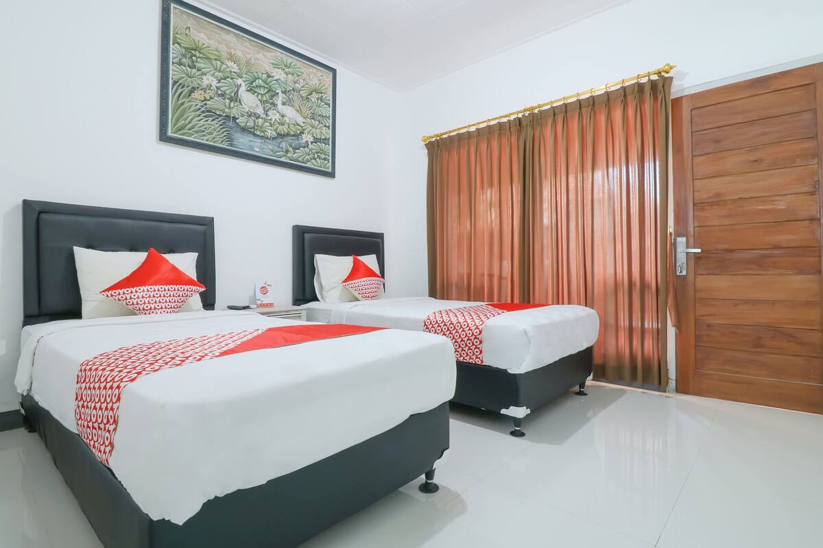 Kamar Twin Deluks | Meja kerja, Wi-Fi gratis, dan seprai linen