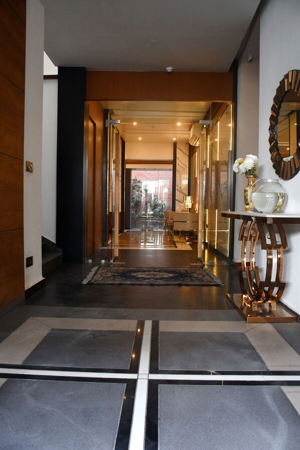 Entrée de l’hébergement