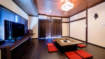 Villa, 5 Bedrooms | Living area | 32-inch flat-screen TV with cable channels, TV