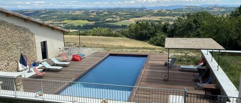 Udendørs pool, opvarmet pool