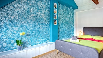 Loft familiar | 1 dormitorio, ropa de cama de alta calidad, colchones viscoelásticos