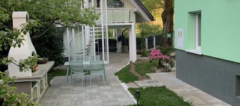 Vila Lesce studio near Bled with heated outdoor  pool
