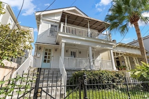 Exterior - Luxe 3BR on Magazine St with private pool & patio. Sleeps 6, walk to cafés, near FQ & Superdome. (New Orleans)