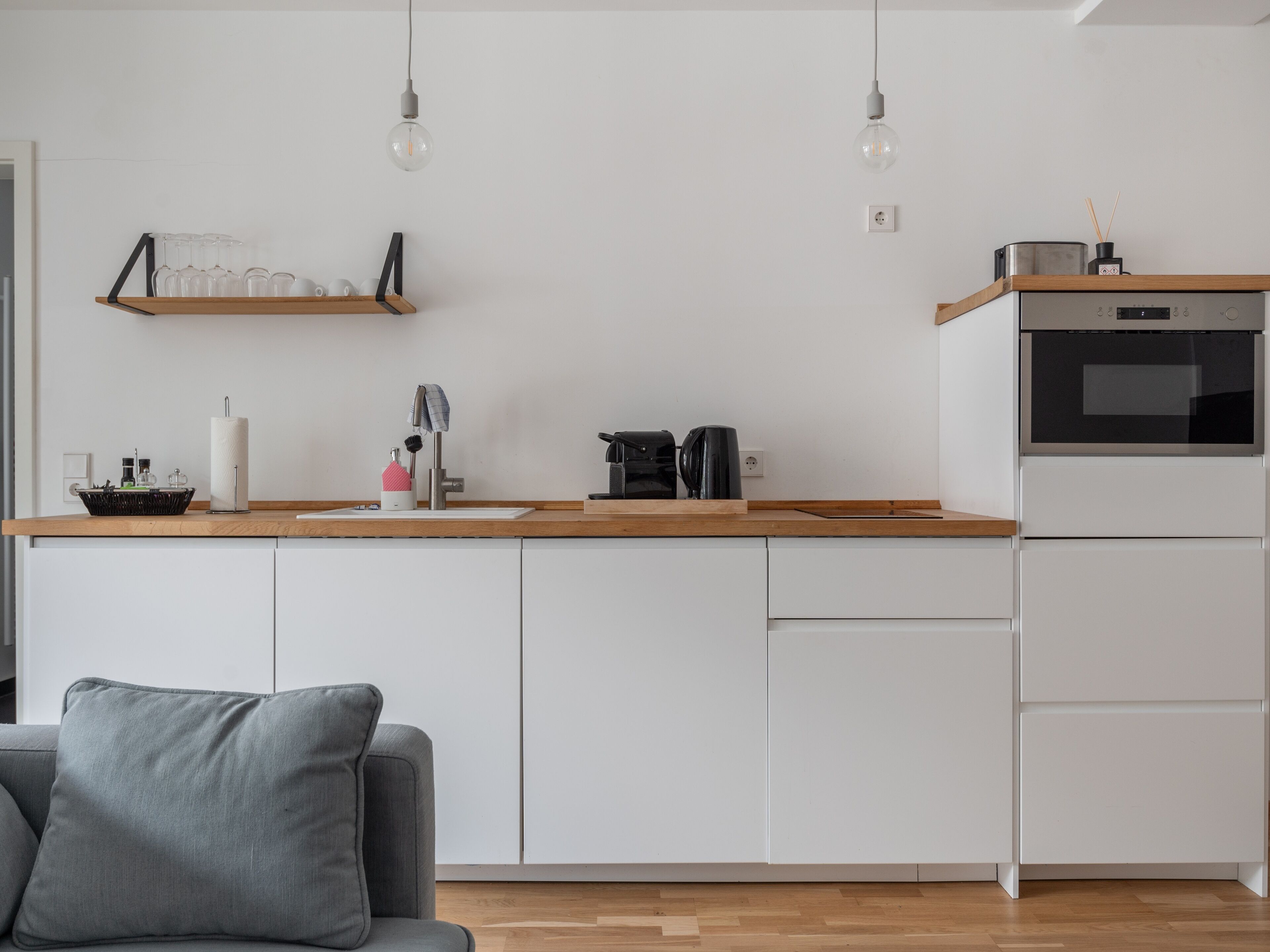 One-Bedroom suite with balcony | Private kitchen | Fridge, espresso maker, coffee/tea maker, electric kettle