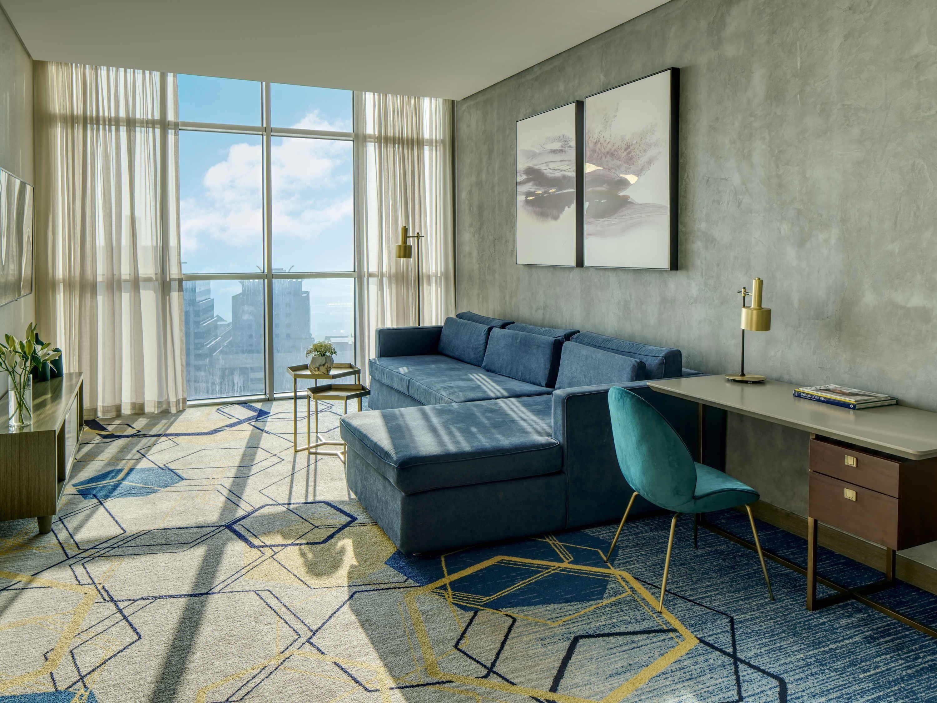 Minibar, in-room safe, desk, laptop workspace