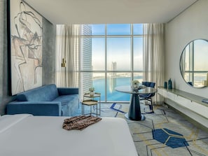 Deluxe Room, 2 Single Beds, Lagoon View | Minibar, in-room safe, desk, laptop workspace